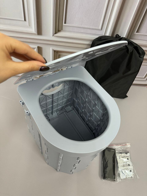 توالت فرنگی مسافرتی تاشو مدل Folding Toilet