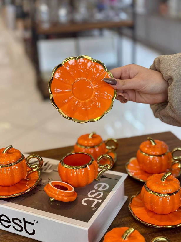 ست ۱۲ پارچه قهوه خوری کدو برند Arow