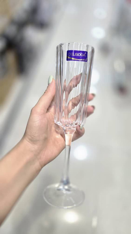 بستنی خوری ، دسر خوری و گیلاس خوری پایه بلند طرح گل برند Deli Glass
