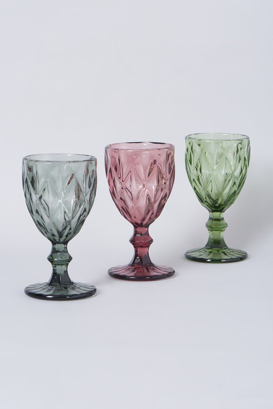 گیلاس خوری کریستال 4 رنگ برند Deli Glass