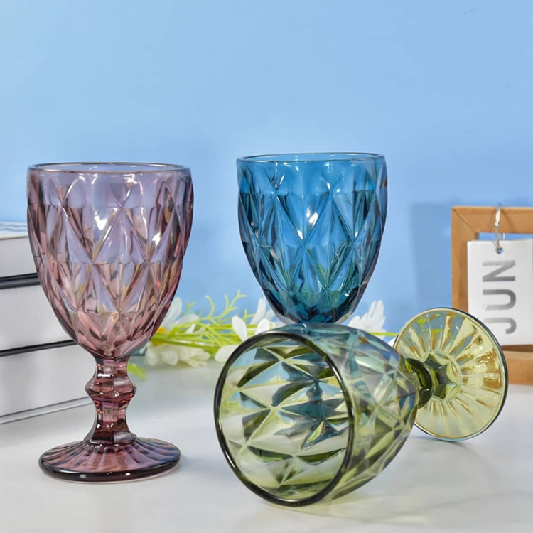 گیلاس خوری کریستال 4 رنگ برند Deli Glass