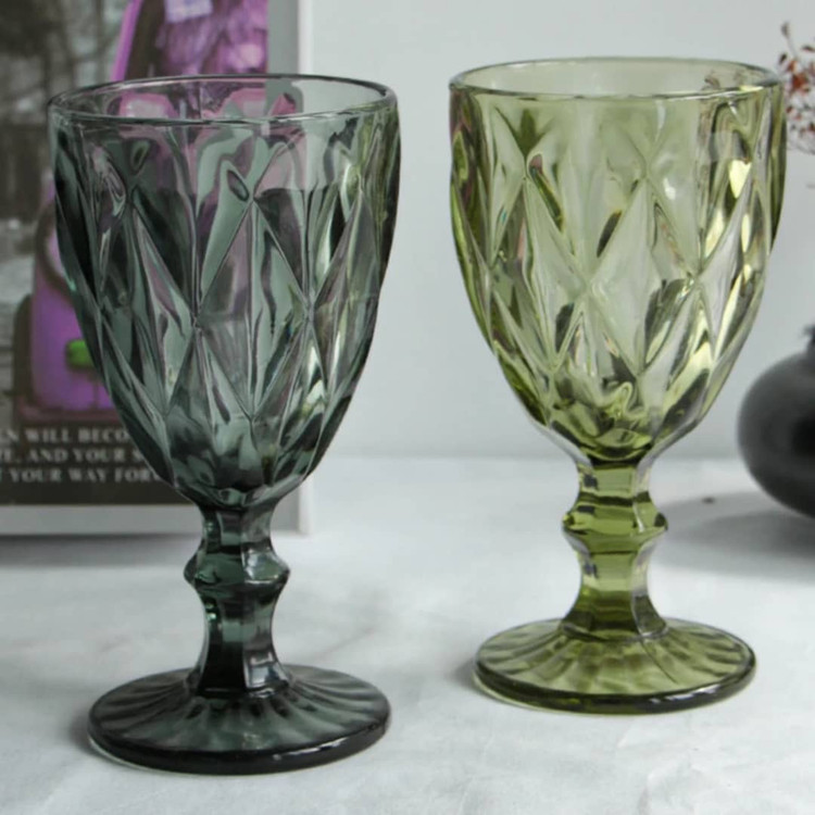 گیلاس خوری کریستال 4 رنگ برند Deli Glass
