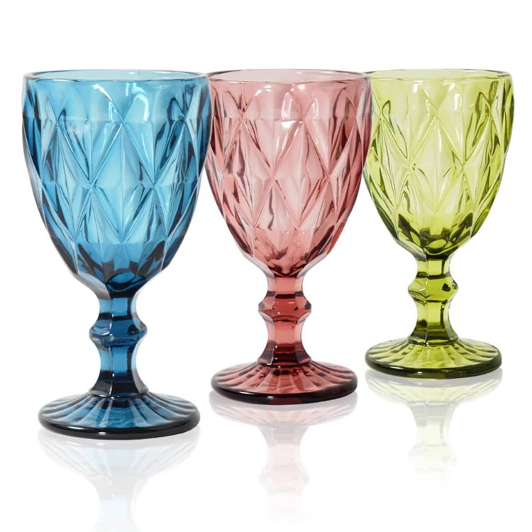 گیلاس خوری کریستال 4 رنگ برند Deli Glass