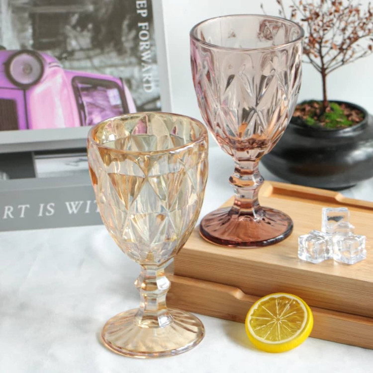گیلاس خوری کریستال 4 رنگ برند Deli Glass