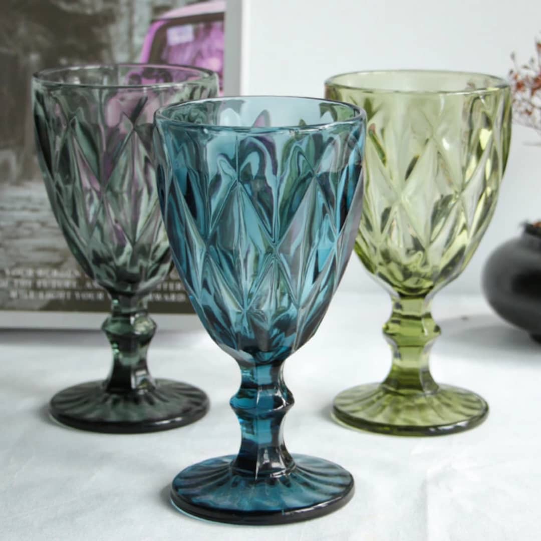 گیلاس خوری کریستال 4 رنگ برند Deli Glass