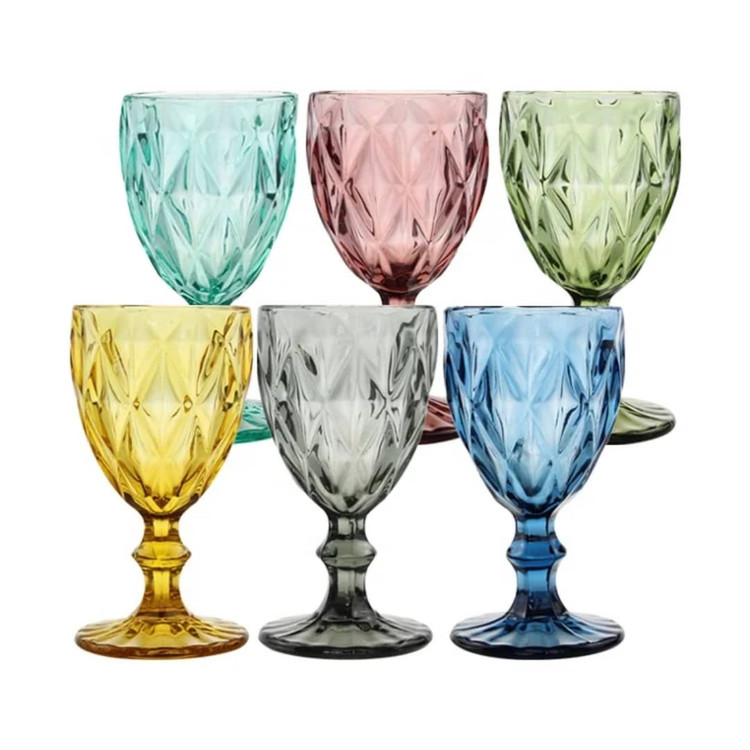 گیلاس خوری کریستال 4 رنگ برند Deli Glass