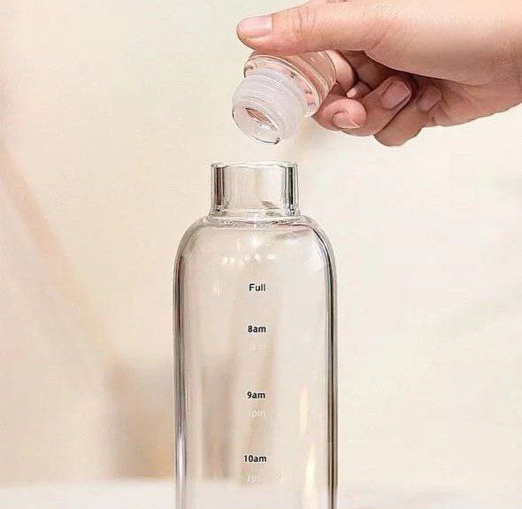بطری آب پیرکس ساده و رنگی