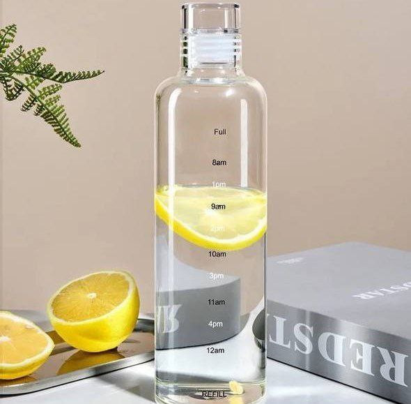 بطری آب پیرکس ساده و رنگی