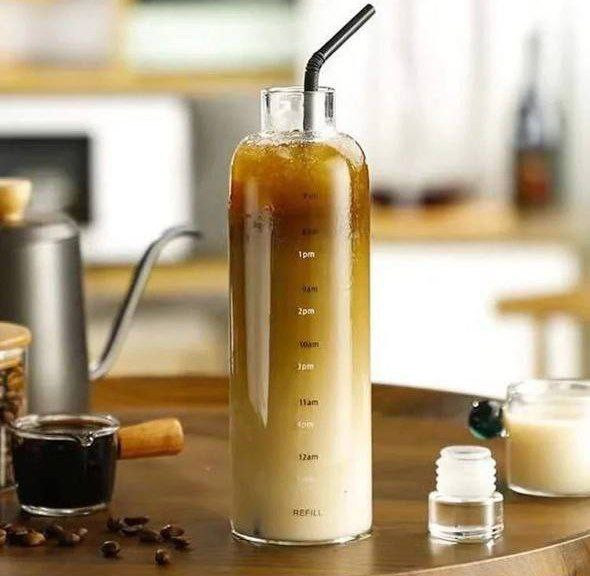 بطری آب پیرکس ساده و رنگی