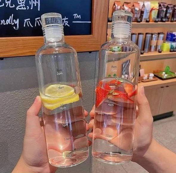 بطری آب پیرکس ساده و رنگی