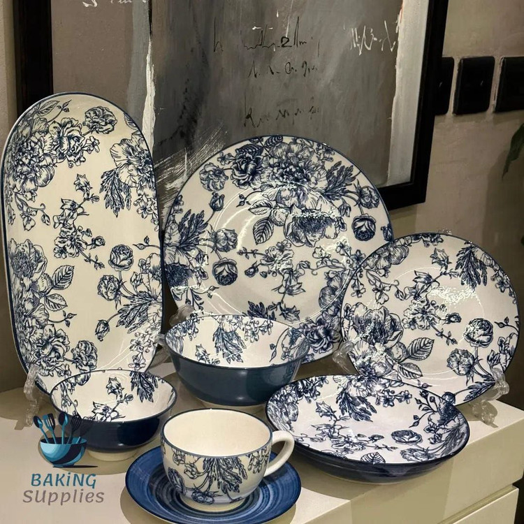 فنجان و نعلبکی قلم آبی برند Gupan