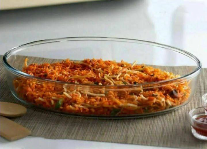 ظرف سرو بیضی پیرکس برند LAV