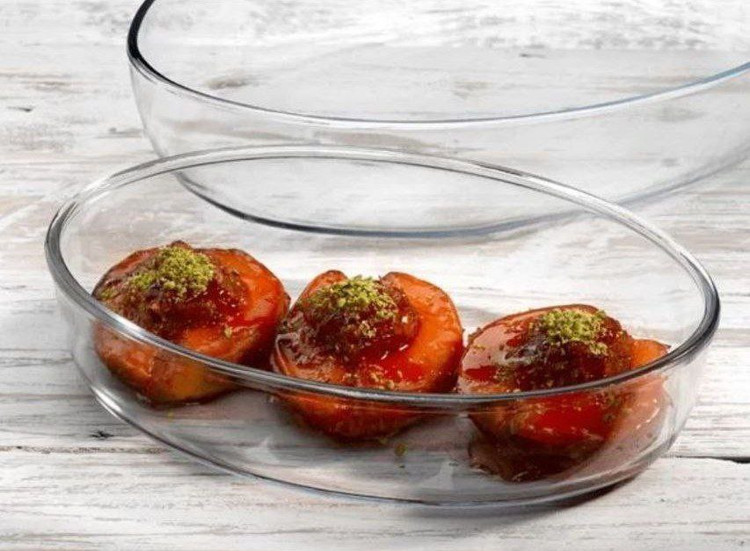 ظرف سرو بیضی پیرکس برند LAV