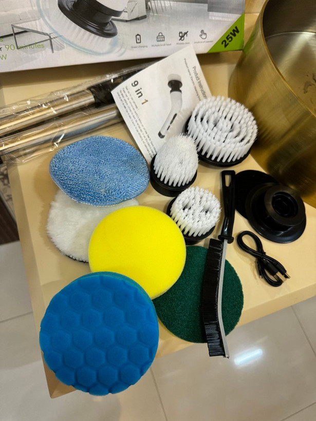 برس شستشو اسکرابر ۹ سری شارژی چندکاره