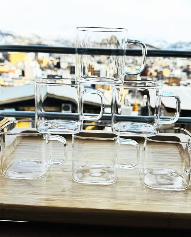 استکان پیرکس مربعی حجم 150 سی سی برند DeliGlass