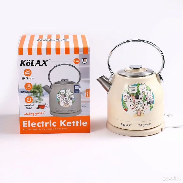 کتری برقی طرح دار برند kölax