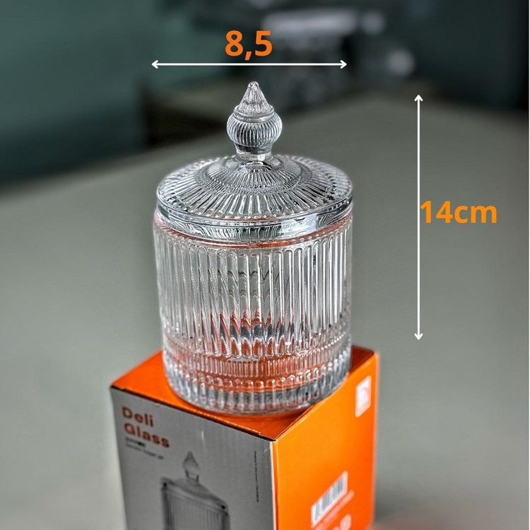 شکلات خوری نیزه ای بلند برند Deli Glass