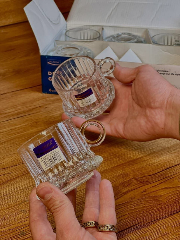 فنجان دسته دار الیسا برند Deli Glass