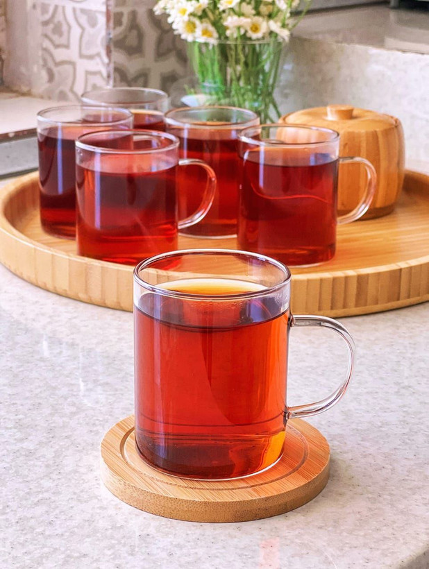 استکان پیرکس گرد حجم 220 سی سی برند DeliGlass