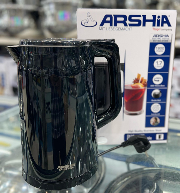 کتری برقی رنگ مشکی عرشیاARSHIA مدل EK160-3586