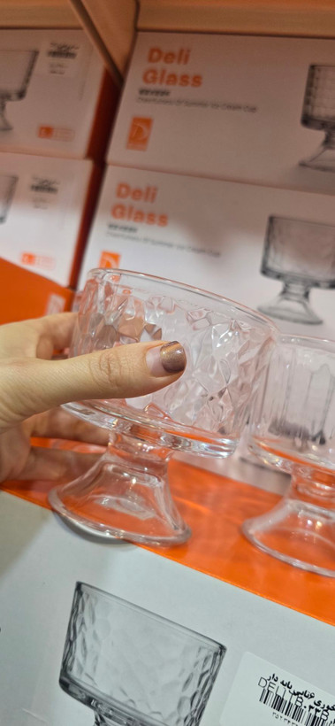 بستنی خوری پایه دار برند Deli Glass
