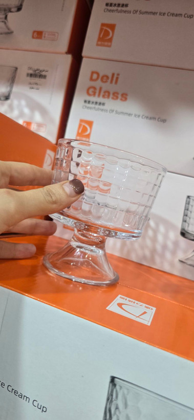 بستنی خوری پایه دار برند Deli Glass