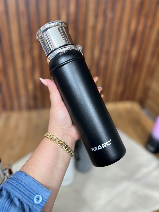 قمقمه استیل دسته کنفی برند مارک MARC