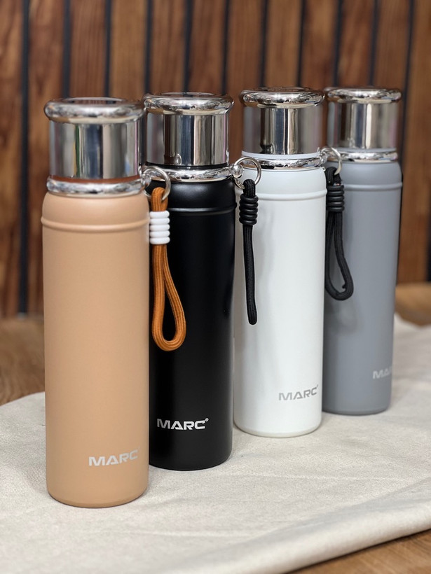 قمقمه استیل دسته کنفی برند مارک MARC