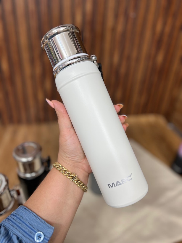 قمقمه استیل دسته کنفی برند مارک MARC