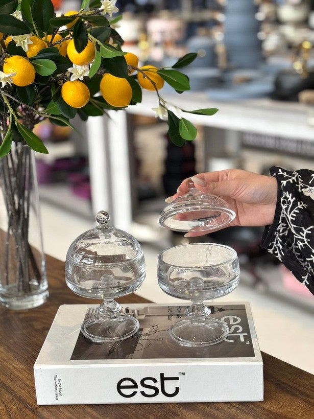 قندان پایه دار کریستالی هالو برند JT GlASS