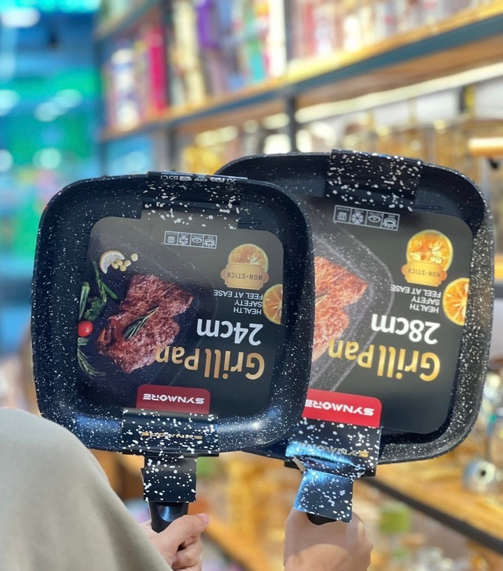 تابه گریل گرانیتی مربع ۲۸
