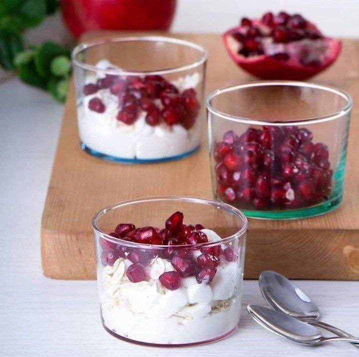 دسر خوری و پیاله ته رنگی بلور برند LAV