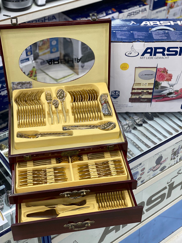 سرویس قاشق و چنگال ۲۴ نفره عرشیا ARSHIA مدل TM145-2۸۱۱