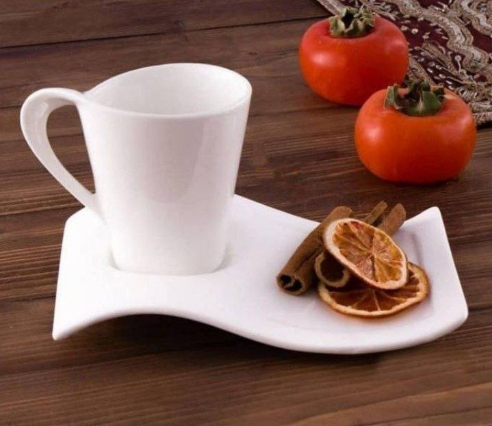 فنجان و نعلبکی طرح موج