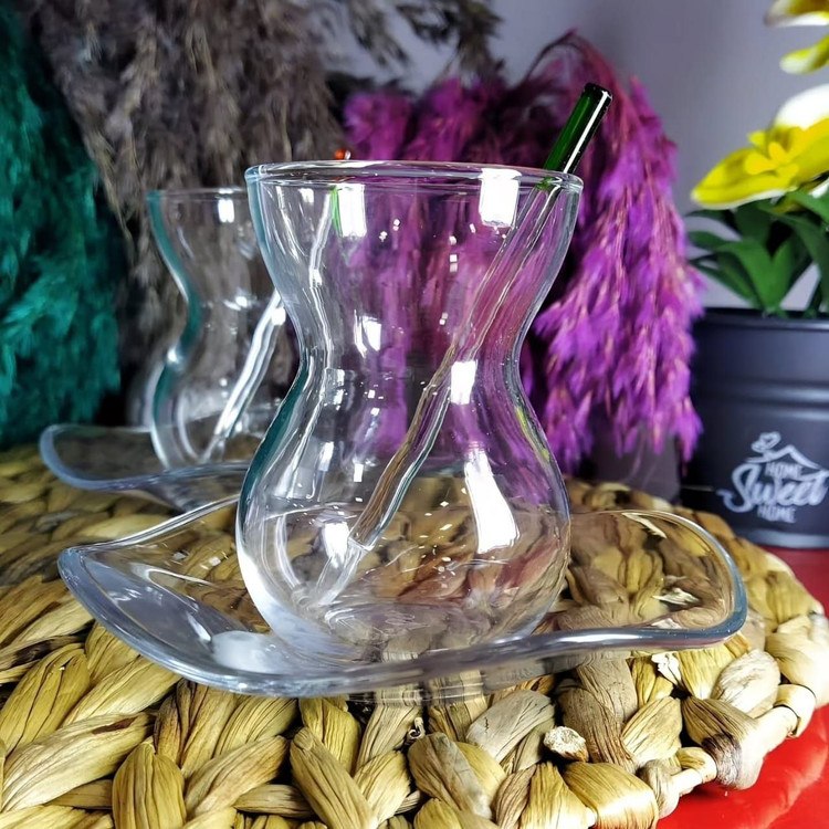 استکان و نعلبکی در دو طرح ELYSIA و DANTEL برند PAŞABAHÇE