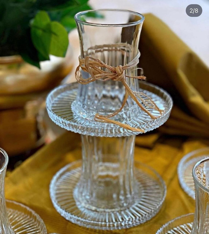 استکان و نعلبکی در دو طرح ELYSIA و DANTEL برند PAŞABAHÇE