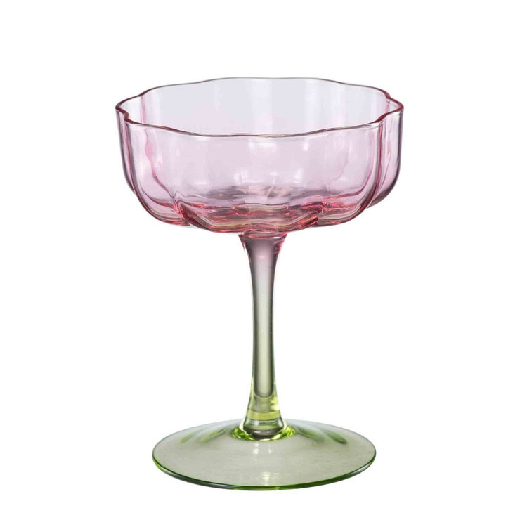 بستنی خوری رنگی طرح گل برند DELI GLASS