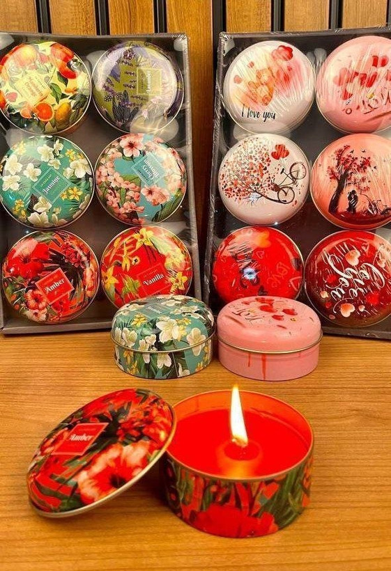 شمع معطر قوطی فلزی
