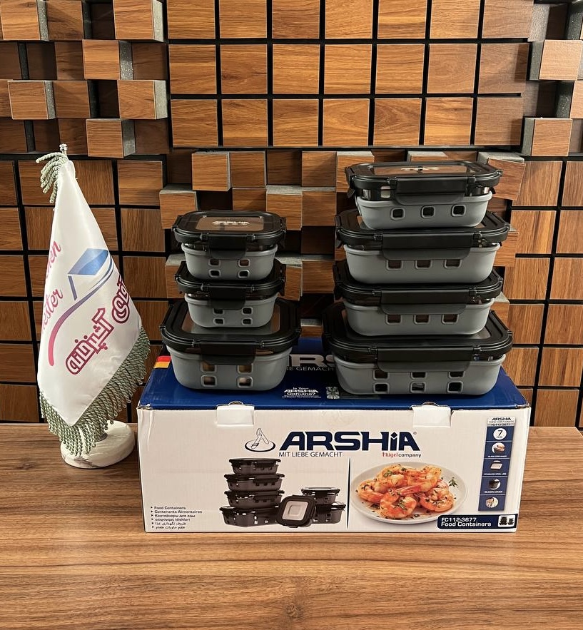 سرویس ظروف شیشه ای ۱۴ پارچه عرشیا Arshia مدل FC112-3677