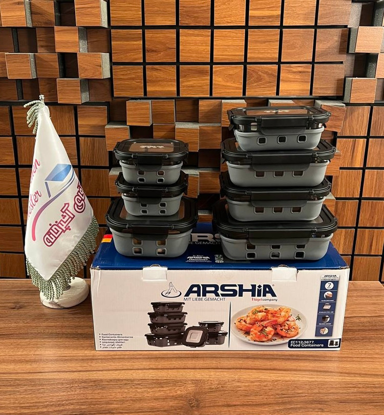 سرویس ظروف شیشه ای ۱۴ پارچه عرشیا Arshia مدل FC112-3677