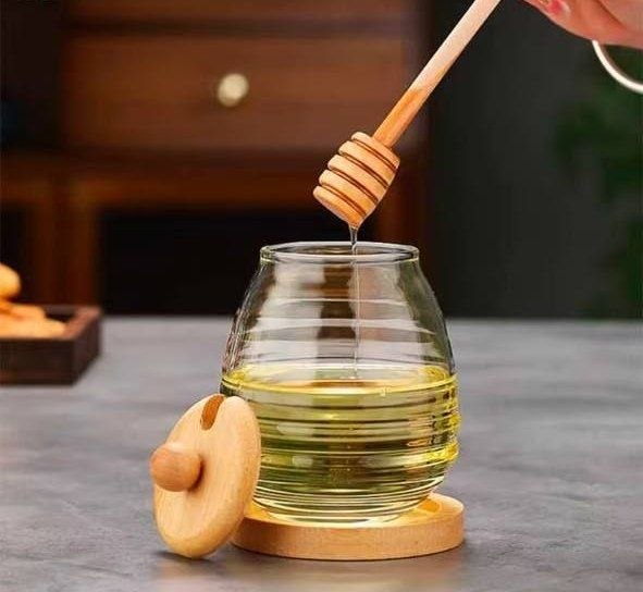 عسل خوری بلور زیر بامبو