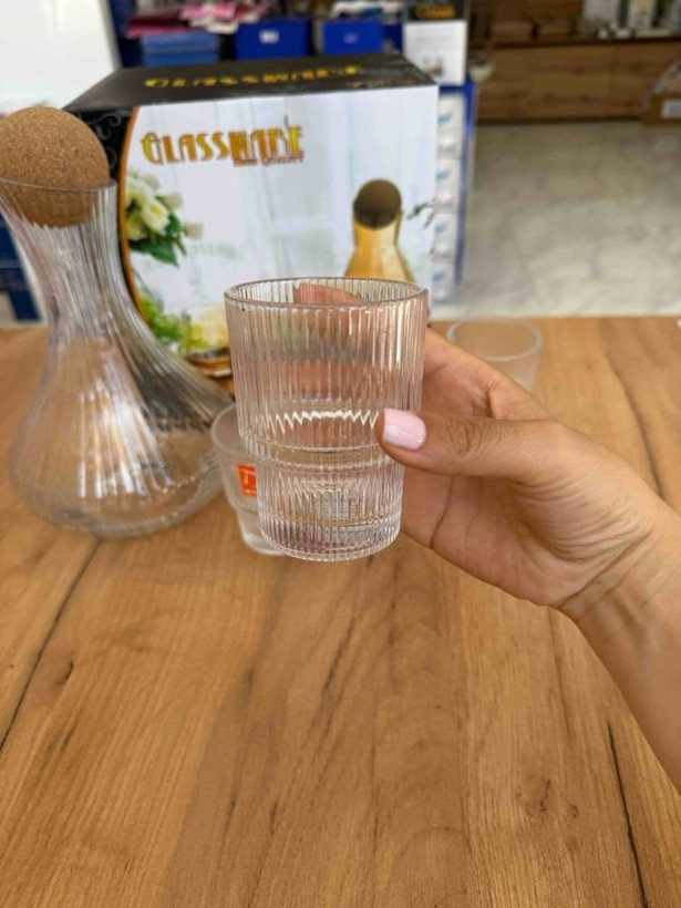 تنگ و لیوان ۷ پارچه برند DELI GLASS