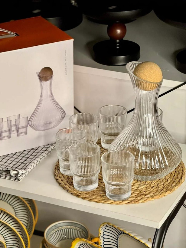 تنگ و لیوان ۷ پارچه برند DELI GLASS