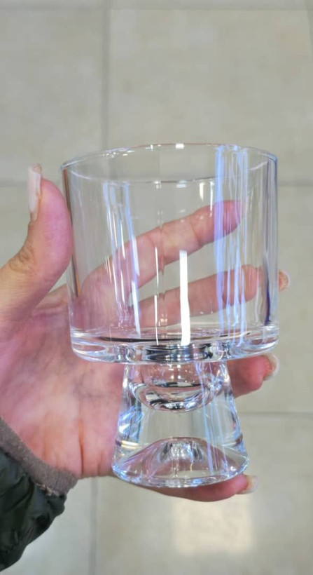 دسرخوری پایه دار برند DELI GLASS در سه طرح