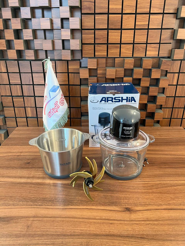 خردکن 3 لیتری دو کاسه عرشیا ARSHIA مدل 3420 - EC278 - 3419 / EC278