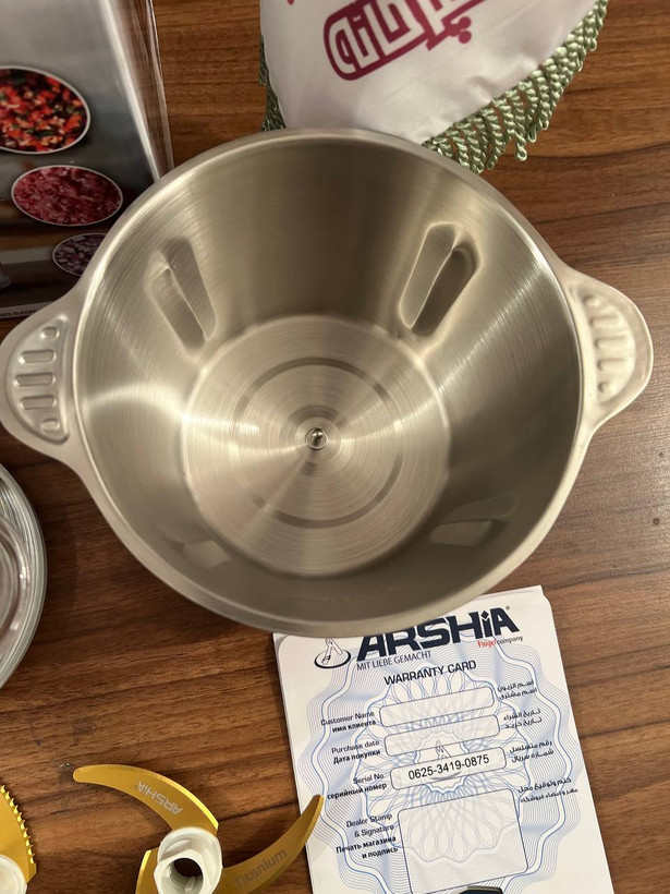 خردکن 3 لیتری دو کاسه عرشیا ARSHIA مدل 3420 - EC278 - 3419 / EC278