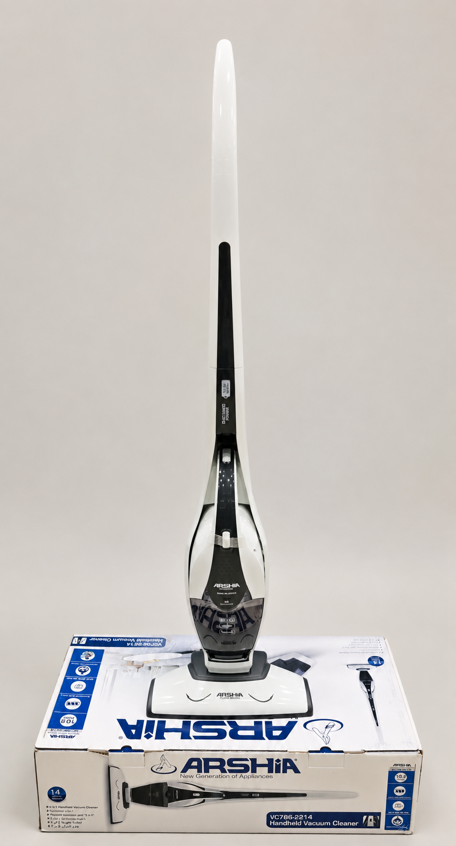 جارو شارژی دسته دار سفید کره ای عرشیا مدل VC786-2214