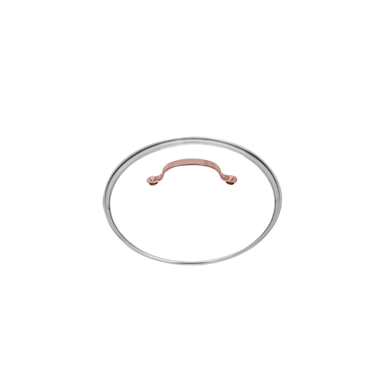 ماهیتابه استیل ۲۸ سانت تک دسته دو درب دسته مسی عرشیا ARSHIA مدل SS014-2980