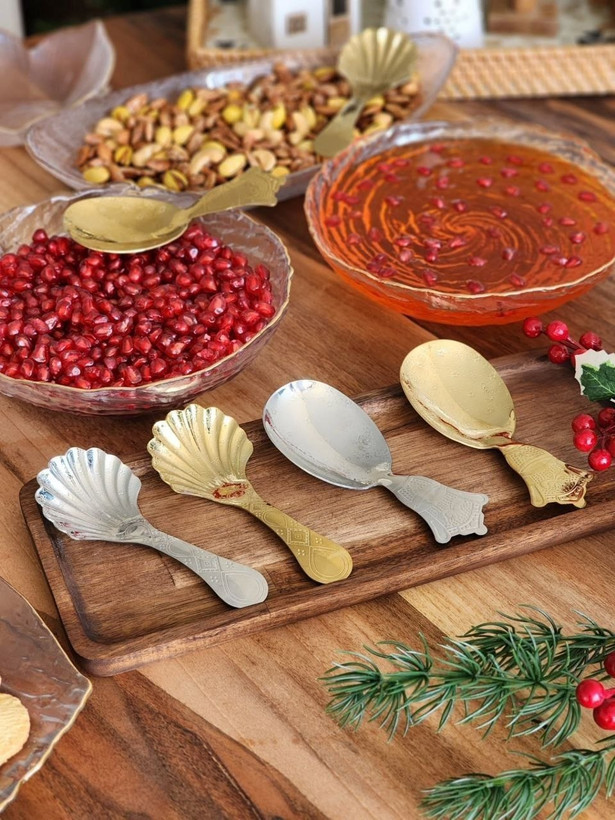 قاشق ژله و آجیل طلایی