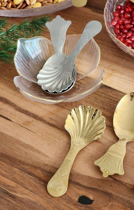 قاشق ژله و آجیل طلایی